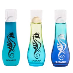 The new glass bottle features an oceanic theme: SP-7022